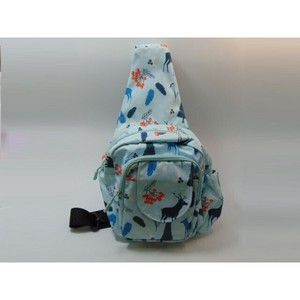 Sling Bag Small Backpack Crossbody Bag Tweens/Adult Unisex Blue Woodland Scene